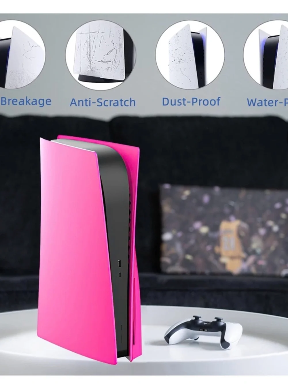 Sony PlayStation 5 Disc Console Skin Cover in Nova Pink